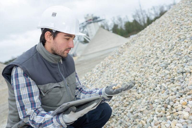 Construction Site with Rocks